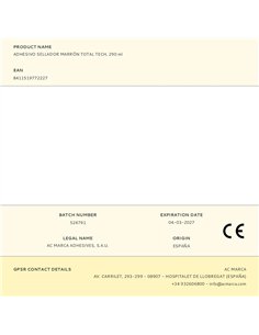 Adhesivo sellador total tech marrón 290 ml 2