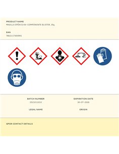 Masilla epóxica bi-componente, 35 g 2