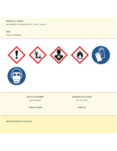 Pegamento tuberías pvc - cpvc, 240 ml 2