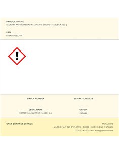 Secadry antihumedad recipiente drops + tableta 450 g 2