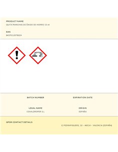 Quita manchas de óxido de hierro 15 ml 2