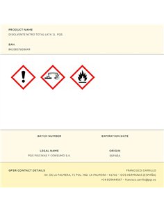 Disolvente nitro total lata 1l pqs 2