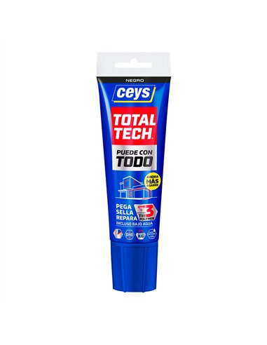 Adhesivo sellador total tech negro tubo 125 ml
