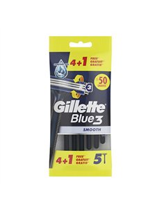 Maquinilla de afeitar desechable blue 3 smooth, pack de 4+1