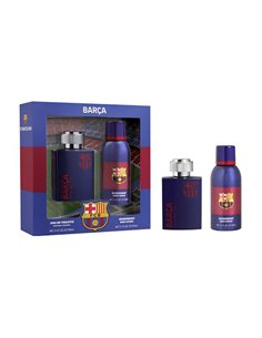 Estuche fc barcelona con colonia 100 ml y desodorante en spray 150 ml