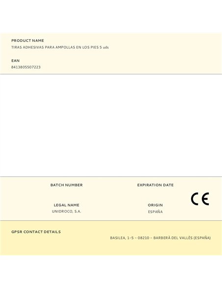 Apósitos para ampollas 5 uds