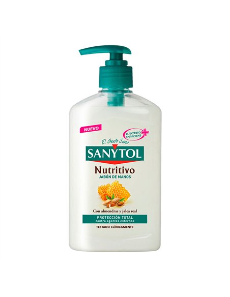 Jabón manos nutritivo con almendra y jalea real 250 ml