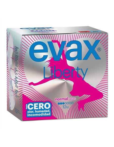 Compresas liberty normal alas 12 uds