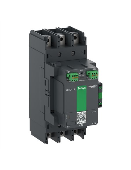 TE SYSG225 3-pole 24-48V ACDC contactor for electrical power control.