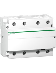 Contactor SCHNEIDER 100A 4NA 230/240V CA - alta capacidad y voltaje nominal.