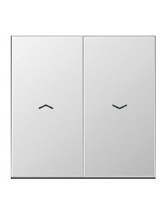 Double key for switch or shutter button ALUMINUM JUNG AL 2995 P