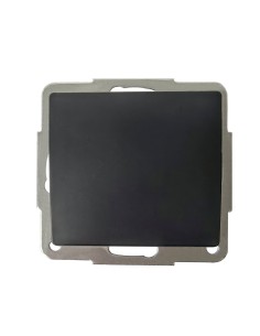Conmutador empotrable Gamma Negro 