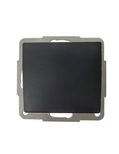 Conmutador empotrable Gamma Negro 