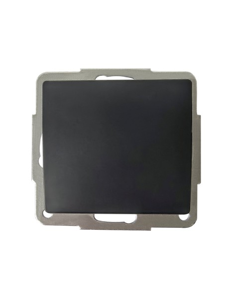 Conmutador empotrable Gamma Negro 