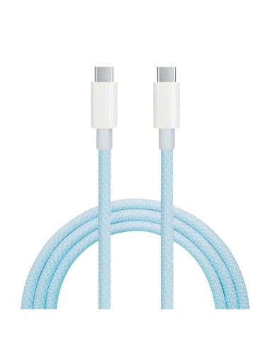 Cable USB Tipo C a USB Tipo C nylon trenzado 1,5M 