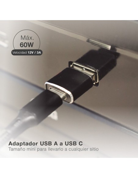 Adaptador USB a USB Tipo C
