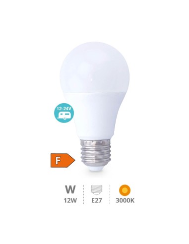 Bombilla LED estándar 12W E27 3000K 12 - 24V