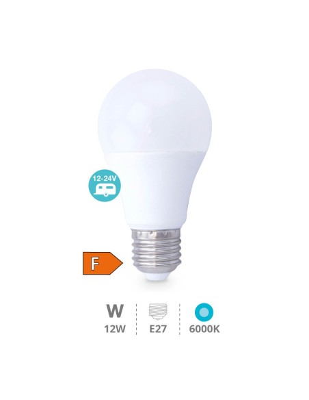 Bombilla LED estándar 12W E27 6000K 12 - 24V
