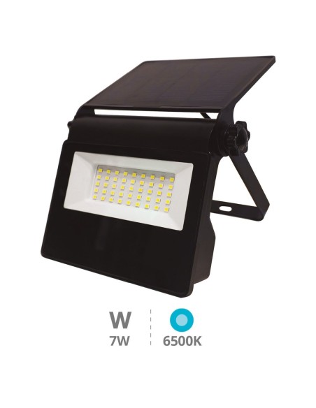 Mini proyector solar LED Kumira con sensor 7W 6500K IP65 Negro