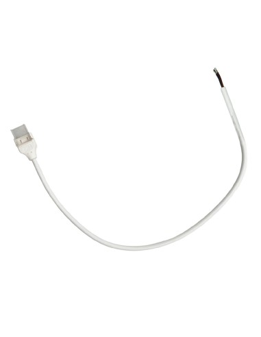 Cable 30cm con conector curvado para tiras LED 10mm 