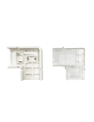 Pack 5 conectores planos forma L para unir tiras LED 10mm 