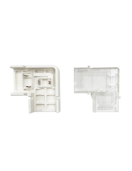 Pack 5 conectores planos forma L para unir tiras LED 10mm 