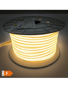 Rollo 50M tira LED 12W/M 3000K IP65 230V regulable 