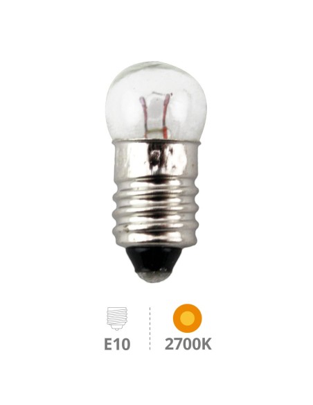 Caja 25u Lamp.miniatura manualidades E10 3V 