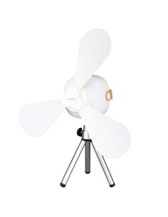 Mini ventilador Cendik con luz y trípode USB recargable