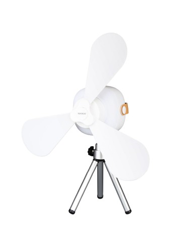 Mini ventilador Cendik con luz y trípode USB recargable