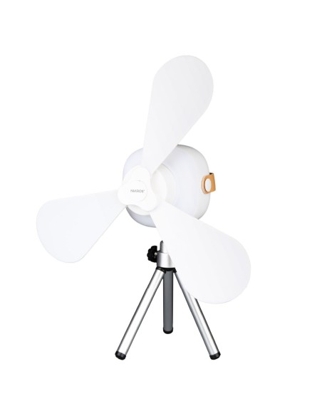 Mini ventilador Cendik con luz y trípode USB recargable