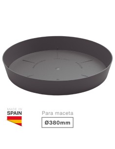 Plato para cuenco y maceta Tes y Doric Ø380mm Gris antracita