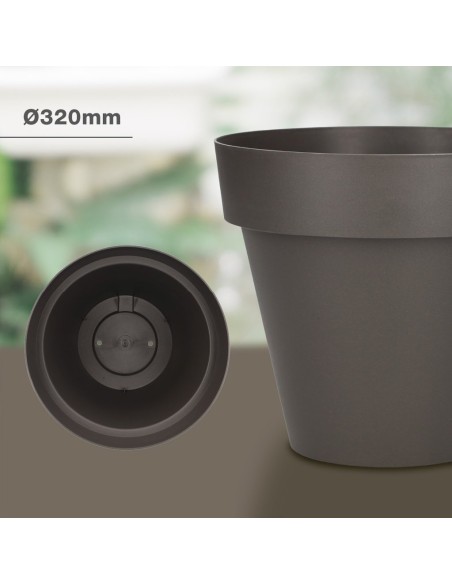 Maceta Tes Ø320mm Gris antracita