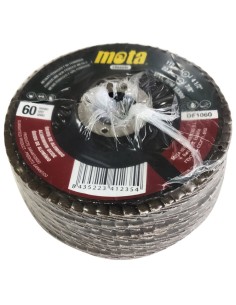 Pack 10 discos de lija 115mm grano de 60 2