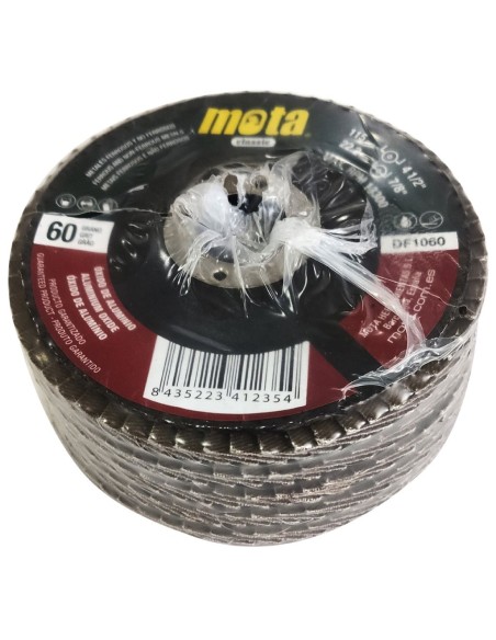 Pack 10 discos de lija 115mm grano de 60