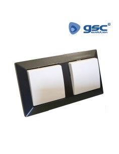 Embellecedor doble Gamma Gris antracita 2