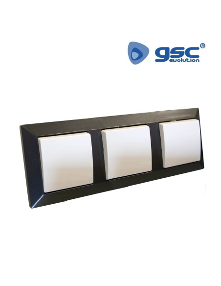 Embellecedor triple Gamma Gris antracita