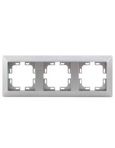 Embellecedor triple Gamma Plata mate