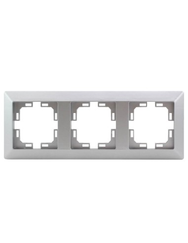 Embellecedor triple Gamma Plata mate