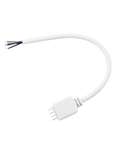 Conector macho a controlador tira LED 24V RGB