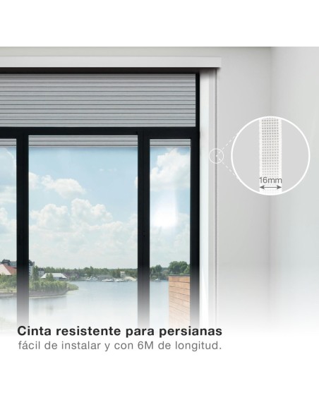 Cinta persiana 6M 18mm Gris