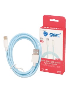 Cable USB a USB Tipo C nylon trenzado 1,5M  2