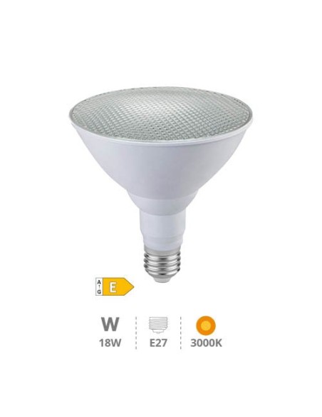 Bombilla LED PAR38 18W E27 3000K IP65