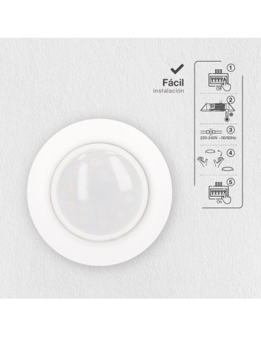 Módulo LED plano Serie Andulo para focos y aros empotrables 120º 6,5W 6000K