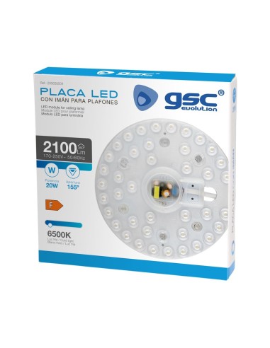 Placa LED con imán para plafones 20W 6500K