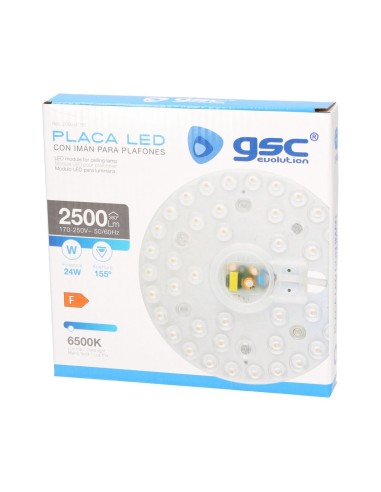 Placa LED con imán para plafones 24W 6500K