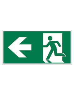 Adhesivo luminarias de emergencia flecha izquierda 200x75mm