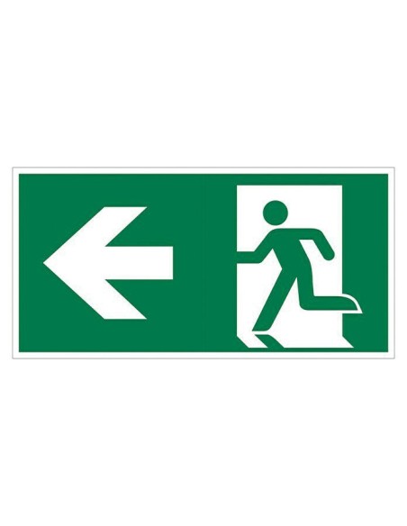 Adhesivo luminarias de emergencia flecha izquierda 200x75mm