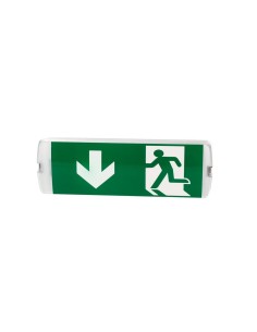 Adhesivo luminarias de emergencia flecha abajo 200x75mm 2