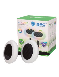 Pack 2 estacas solares LED Volobe RGB IP44 2